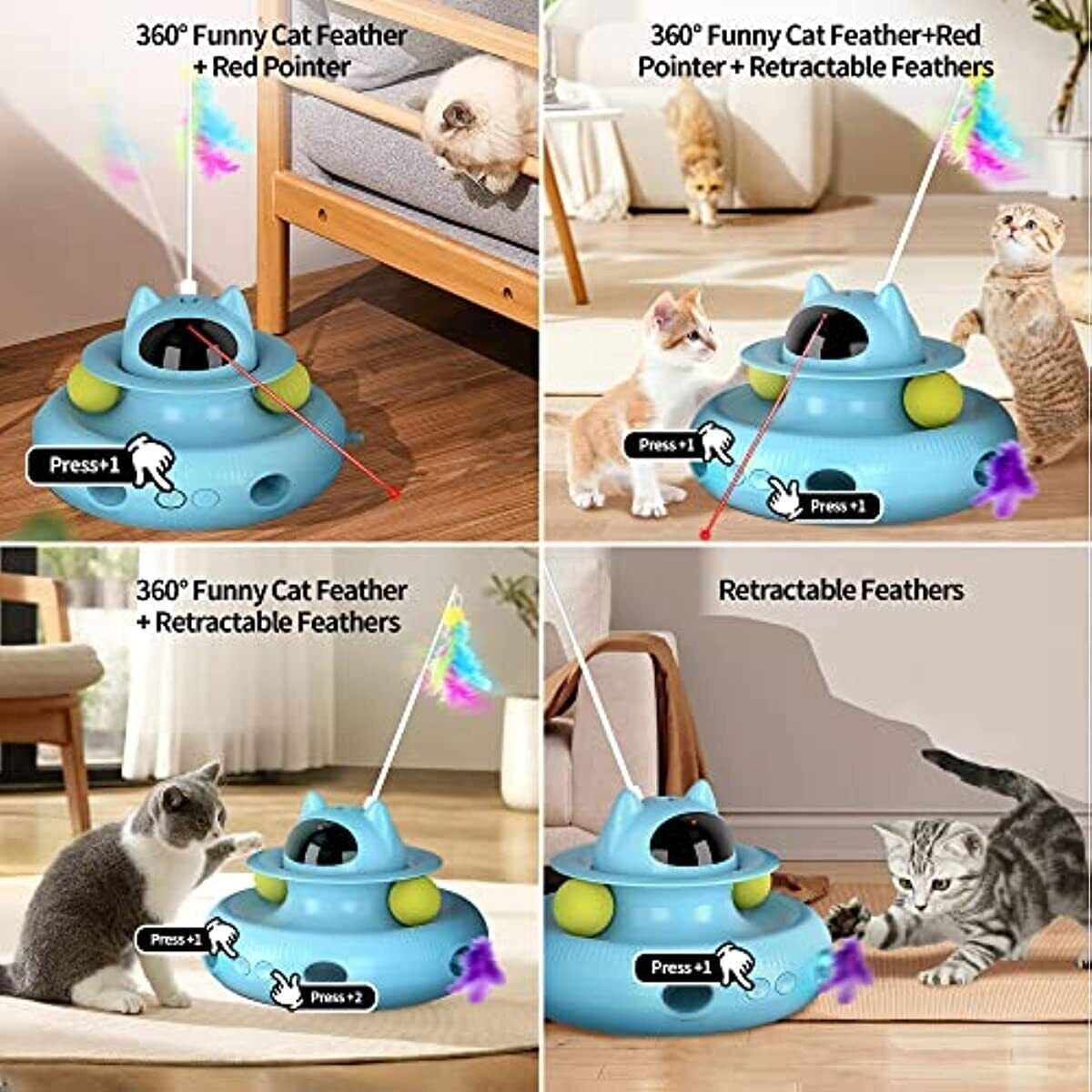NEW Cat Laser Interactive Indoor Cat Pet Toys Automatic ,USB Cat Teaser Pet Toys