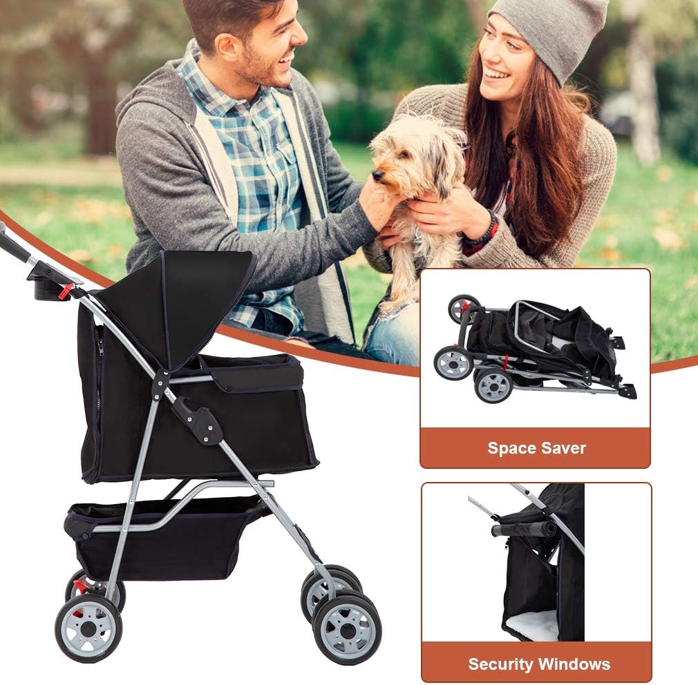 Premium Pet Stroller: The Ultimate Travel Companion for Dogs and Cats