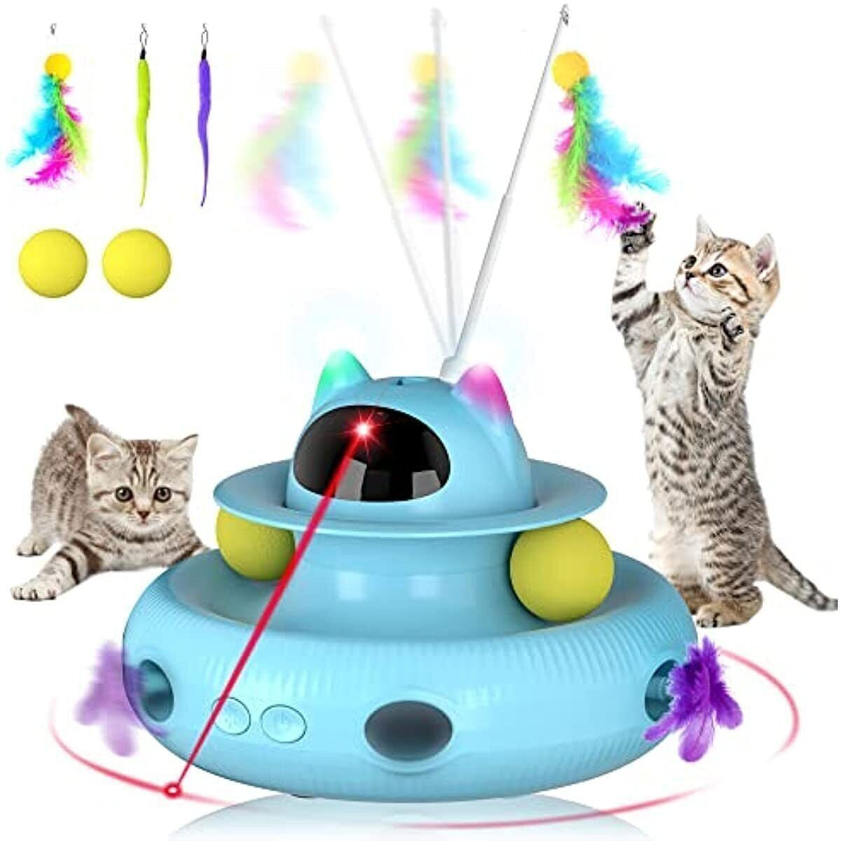 NEW Cat Laser Interactive Indoor Cat Pet Toys Automatic ,USB Cat Teaser Pet Toys
