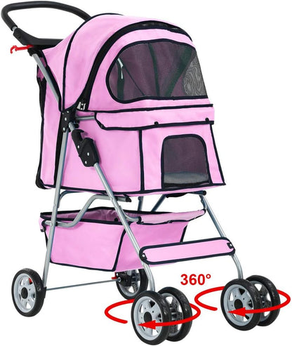 Premium Pet Stroller: The Ultimate Travel Companion for Dogs and Cats