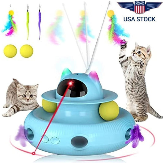 NEW Cat Laser Interactive Indoor Cat Pet Toys Automatic ,USB Cat Teaser Pet Toys