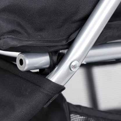 Paw-some Pup Mobile: The Ultimate Pet Stroller for Dogs and Cats with Convenient Snack Storage
