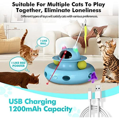 NEW Cat Laser Interactive Indoor Cat Pet Toys Automatic ,USB Cat Teaser Pet Toys